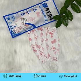 Combo 100 chiếc/ 10 gói Khẩu trang 4D bé, họa tiết dễ thương, form ôm mặt, bảo vệ bé tối ưu
