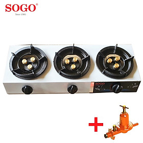 Mua Bếp khè gas 3 lò bán công nghiệp Sogo GT-208S3-3DD - Hàng chính hãng