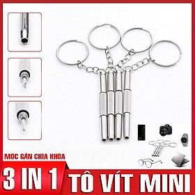 Tua Vít 2 Đầu Mini 2 Trong 1, Nhỏ Gọn Móc Khóa Bỏ Túi, Chất Liệu Thép Không Gỉ, Vặn Được Vít 2 4 6 Cạnh, tô vít mini, tô vít bỏ túi, tua vít bake, tô vít 2 đầu 4 cạnh, tuốc nơ vít CuuLongstore