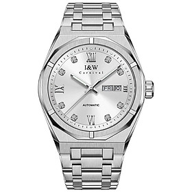 Đồng hồ nam chính hãng I&W Carnival 751G-T1 hàng mới fullbox, Kính chống xước,Chống nước 50m,Bảo hành dài hạn,Máy Cơ Automatic,dây kim loại xịn