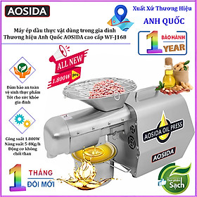 Mua Máy ép dầu thực vật Nóng và Lạnh  dùng trong gia đình hoặc nhà hàng. Thương hiệu Anh Quốc AOSIDA cao cấp WF-J168. Hàng chính hãng