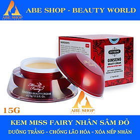 KEM MISSFAIRY NHÂN SÂM ĐỎ 15G - TÁI TẠO TẾ BÀO - CHỐNG NHĂN LÃO HOÁ