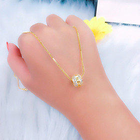 Dây chuyền nữ xi dát vàng 18k cao cấp EKP129G