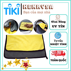 Mua Khăn lau xe ô tô  xe máy chuyên dụng đa năng thấm nước tốt - HENRYSA