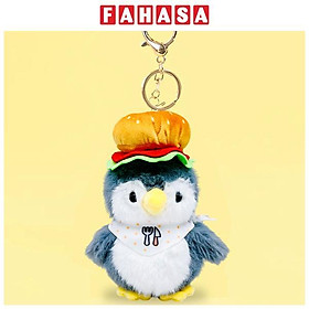 Móc Khóa Thú Bông Chim Cánh Cụt Đầu Bếp 10 cm - ZooZoo 109025 - Màu Xám