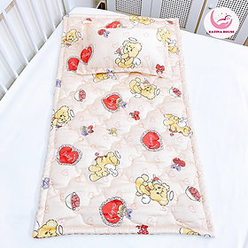 Bộ nệm gối cho bé đi học tiểu học trung học Katina House, vải tencel 60s mát mịn, mềm mại, ngủ ngon giấc