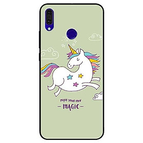 Ốp lưng dành cho Huawei P30 - P30 Lite - Y7 Pro - Y9 2019 mẫu Ngựa Nền Xanh Magic