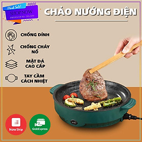 Mua Chảo nướng điện mini Hàn Quốc size 26 siêu chống dính tiện lợi bếp nướng điện đa năng