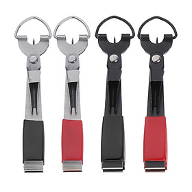 4pcs Stainless Steel 4 In 1 Quick Knot Tying Tool Fishing Clippers