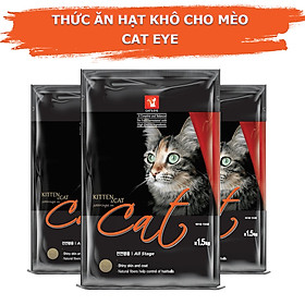 Thức Ăn Hạt Khô Cho Mèo Mọi Lứa Tuổi, Hạt Mèo Cat Eye Hàn Quốc Túi 1.5kg