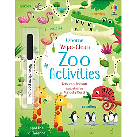 Sách thiếu nhi tiếng anh - Wipe-Clean Zoo Activities