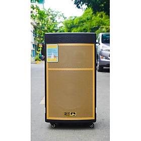 Mua Loa kéo Eagle.J ED15-08 - Loa kéo di động 3 đường tiếng bass 4 tấc - Tặng kèm 2 micro không dây - Công suất lên đến 800W - Đầy đủ kết nối Bluetooth  AV  USB  SD card - Cổng 6.5 cắm micro ngoài - Âm thanh cực chuẩn - Hàng nhập khẩu