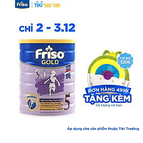 Sữa Bột Friso Gold 5 Dành Cho Bé Từ 4 Tuổi Trở Lên 1500g