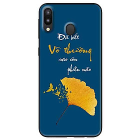 Ốp lưng in cho Samsung M20 Mẫu Chiếc Lá Vô Thường