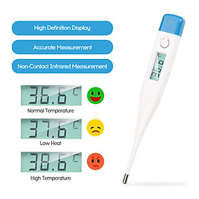 Portable New Style Domestic Use Electronic Thermometer Convenient Quick Temperature Measuring Instrument White/Blue