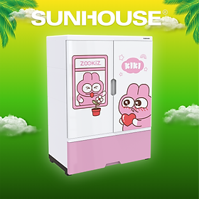 Mua Tủ nhựa trẻ em 2 cánh Happy Kids SUNHOUSE KS-CA950G1 - Hành chính hãng