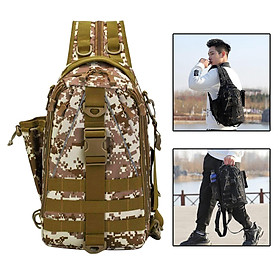 Waterproof Nylon Sling Rucksack Bag Sports Outdoor Lightweight Cross Body Bag Fanny Pack for Women Men Fishing Camping Travel