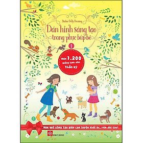 Combo 1- 4 Tập: Sticker Dolly Dressing - Dán Hình Sáng Tạo Trang Phục Búp Bê