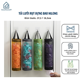Mua Túi Lưới Treo Tường Đựng Bọc Rác/Túi Rác - Túi Lưới Đựng Bao Nilon Treo Tường  giỏ Lưới Đựng Túi Rác Dạng Ống Dài Tiện Lợi - Tặng Kèm Móc Treo - HÀNG CHÍNH HÃNG MINIIN