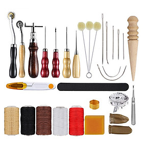 Bộ dụng cụ 30 món làm đồ da mà may vá giày da