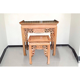 Mua Bộ bàn thờ mẹ con gỗ gõ đỏ 1m27