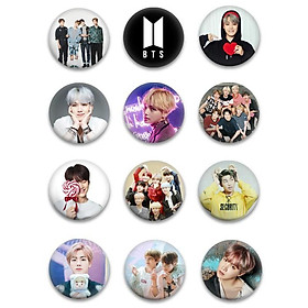 Nơi bán Set 12 Huy hiệu mới thần tượng BTS KPOP cài balo cặp sách - Giá Từ -1đ