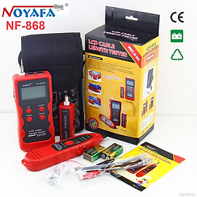 Mua Hàng Chính Hãng - Máy Test Dây Mạng Đa Năng Noyafa NF-868. Network LAN Phone Tester Wire Tracker Cable Length USB coaxial RJ45/RJ11/BNC. RJ11 RJ45 Diagnose Tone BNC USB Metal Line Telephone Wire Tracker Networking Tools LAN Network Cable Lenght Tester