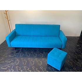Mua Sofa giường Juno sofa vải nhung ngang 1m8 màu xanh