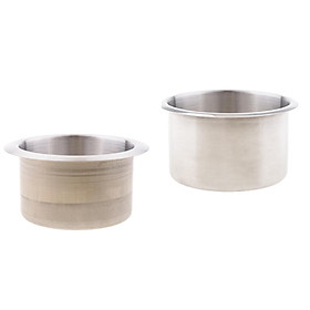 2 Pieces Recessed Cup Drink Holder for Marine Boat RV, 85mm+90mm