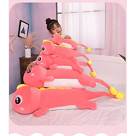 Gấu Bông Khủng Long Mắt Lồi Đuôi Tim Dễ Thương Siêu Cưng (55cm--->160cm) Gối Ôm Khủng Long Đuôi Tim Siêu Mềm Mịn, Êm Ái Hàng Cao Cấp