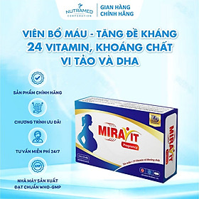 Viên uống Miravit Pregnancy bổ sung dưỡng chất thiết yếu cho phụ nữ mang thai (30 viên) - Nutramed