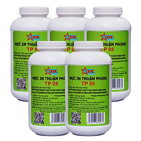 (BỘ 5 CHAI) Mực đổ Thuận Phong TP05 dùng cho máy in HP P1005 / 1006 - Hàng Chính Hãng