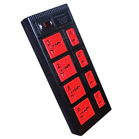 Mua Ổ Cắm 8 Lỗ Dây 2 Mét Điện Quang ĐQ ESK 2BR 8ECO - Đen Đỏ