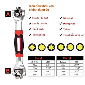 Mua Cờ lê đa năng 8 đầu xoay kiểu Mỹ