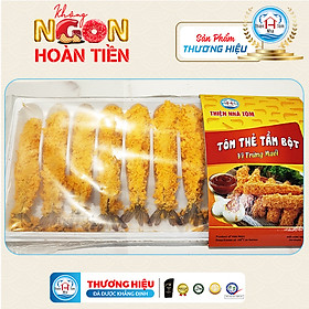 giao 1H tp.HCM Tôm Thẻ Tẩm Bột 10con khay - Vị Trứng Muối