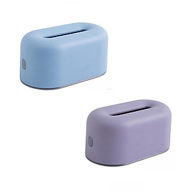 2 Pieces Tissue Box Cover Toilet Paper Case For Vanity Desk Countertop