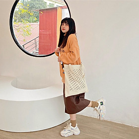 Scarab Safe Tote Bag Túi Tote Vải Canvas Có Dây Kéo Tiện Dụng