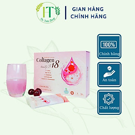 Collagen Beauty'S18 Thanh Mộc Hương dạng bột cốm thủy phân Glutathion sâm tố nữ mờ nám sáng da ngừa khô hạn hộp 30 gói