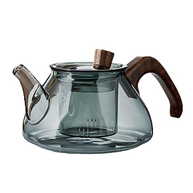 Glass Teapot Loose Leaf Heatproof Kung Fu Tea Stovetop  Safe 1000ml
