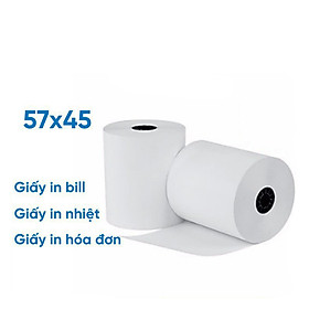 Mua Combo 10 cuộn giấy in nhiệt Oji K57x45 (57mmx45mm) Chuyên dùng in bill  in hóa đơn bán hàng shop online  cửa hàng  quán Cafe ...Hàng chính hãng