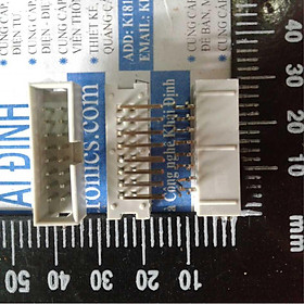 Đầu nhựa cổng iDE16 CÁI chân cong 2.54MM  kde0477