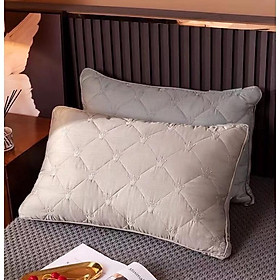 Mua Gối Nằm  2 Ruột Gối Chất Liệu Lụa Mềm Mại Thêu Hình Vương Niệm Sang Trọng  Chất Liệu Bông KHông Xẹp  Kích Thước 50x70cm