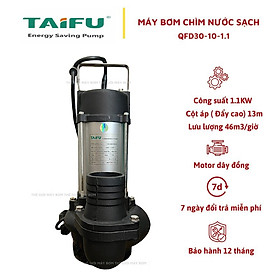 Mua Máy bơm chìm lưu lượng 1.1Kw (1.5HP) Thân INOX 304 TAIFU QFD30-10-1.1 - Bảo hành 1 năm  Máy bơm nước chìm  Máy Bơm tõm