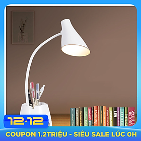 Đèn Bàn Học Đọc Sách LED Chống Cận 03 Chế Độ Ánh Sáng Bảo Vệ Mắt Có Hộp Bút Và Giá Để Điện Thoại eLights