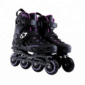 Giày Trượt patin Trượt Patin Infantil Giày Trượt Trẻ Em 4 Bánh Con Lăn Trượt Nội Tuyến Giày Trượt dành cho Người Lớn Trẻ Em Color: Beige Shoe Size: 6
