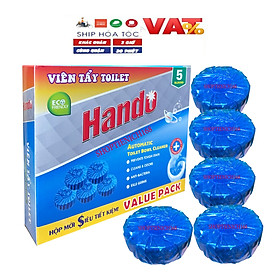 Viên tẩy sạch và làm thơm xanh Hando 5 viên Value Pack
