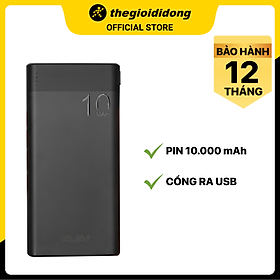 Mua Pin sạc dự phòng Polymer 10.000mAh AVA+ JP208 - Hàng chính hãng - Đen