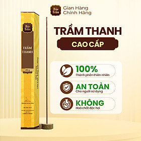Trầm Thanh Cao Cấp 20cm – Hộp Vàng 20g – Bảo Trầm | Hương Trầm Tự Nhiên – Sạch – Thư Giãn