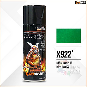 Sơn xịt Samurai Kurobushi - Màu xanh lá kim loại X - X922 ( 400ml)