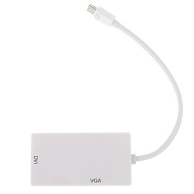 3 In1 Mini DP to DVI VGA HDMI TV Adapter Cable for Apple iMac MacBook